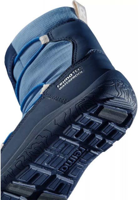 Detské zimné barefoot topánky s membránou Reima Ensilumi Kids - Navy
