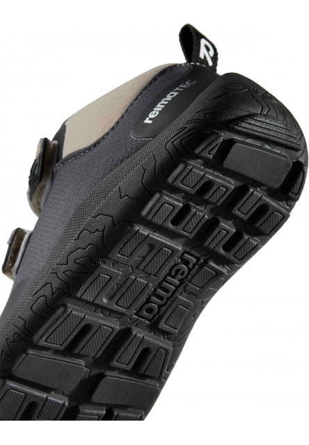 Detské barefoot topánky s membránou Reima Viikari - Soft black