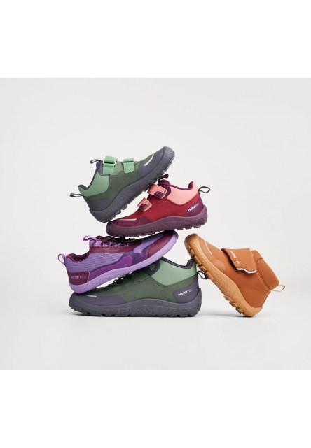 Detské barefoot topánky s membránou Reima Tallustelu - misty violet