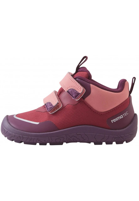 Detské barefoot topánky s membránou Reima Viikari - maroon