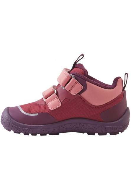 Detské barefoot topánky s membránou Reima Viikari - maroon