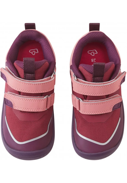 Detské barefoot topánky s membránou Reima Viikari - maroon
