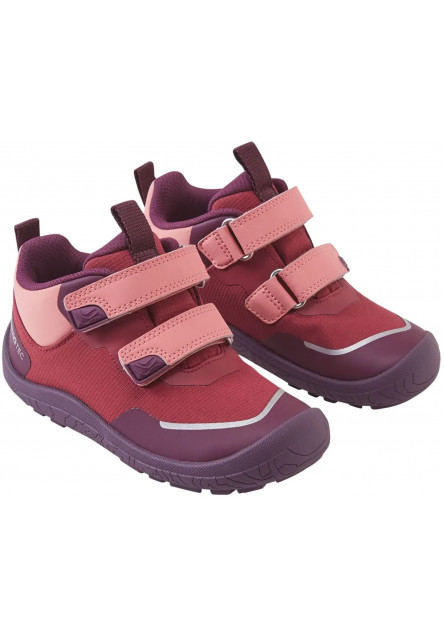 Detské barefoot topánky s membránou Reima Viikari - maroon