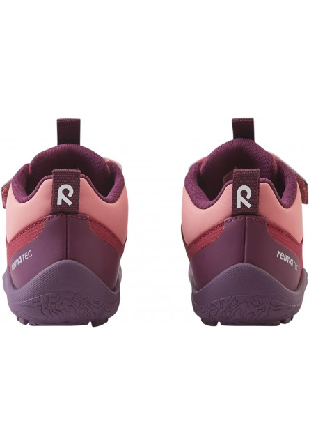 Detské barefoot topánky s membránou Reima Viikari - maroon