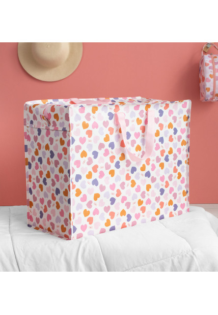 A Little Lovely Company – XL úložná taška – srdcia