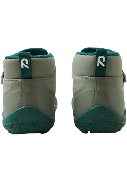 Detské barefoot topánky s membránou Reima Hyppii - Greyish green