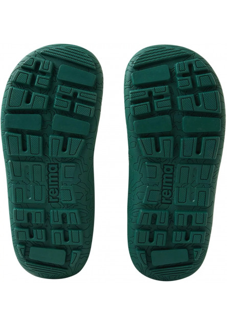 Detské barefoot topánky s membránou Reima Hyppii - Greyish green