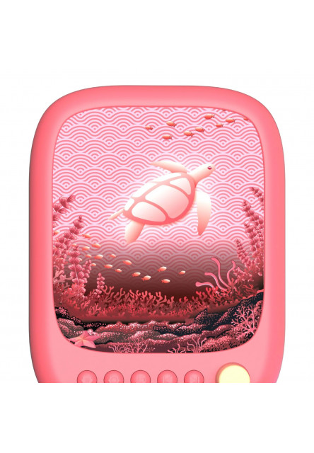 Nočné svetlo a reproduktor MOB Wavy Light - Coral