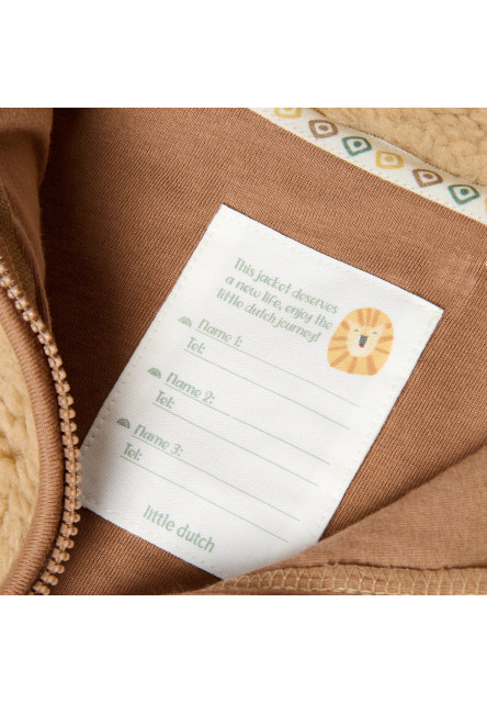 Kabátek Teddy Warm Taupe vel. 80