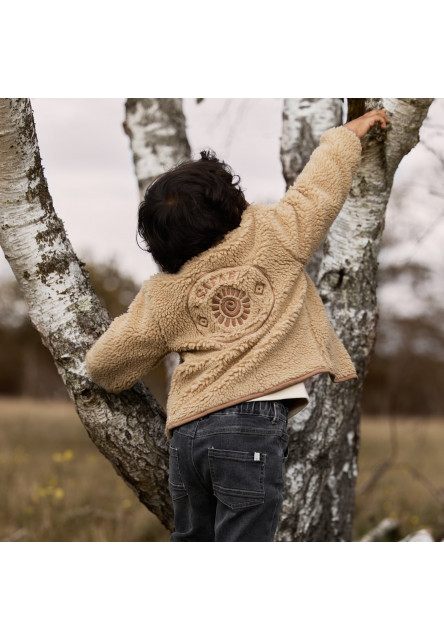Kabátek Teddy Warm Taupe vel. 80
