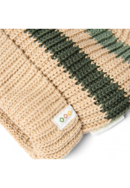 Čepička pletená Warm Taupe vel. 74-86
