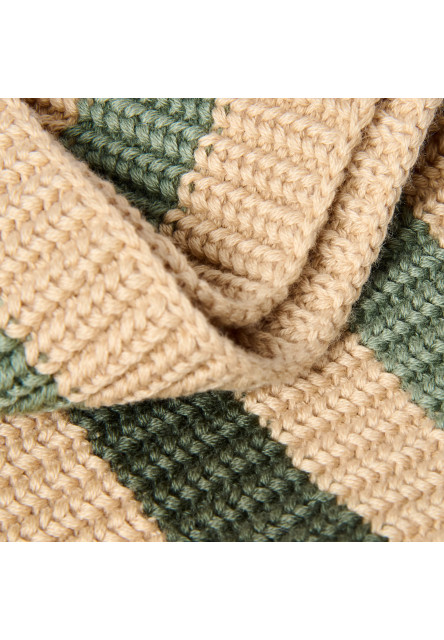 Šála pletená kruhová Warm Taupe One Size