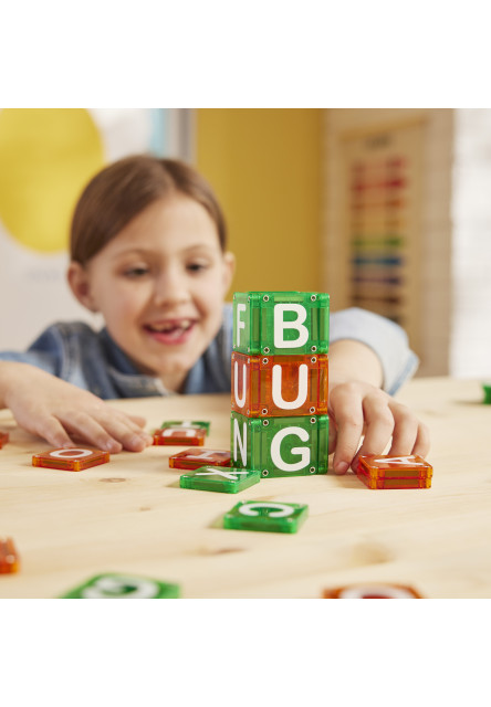 Magnetická stavebnica microMAGS LEARN Letters 56 dielov