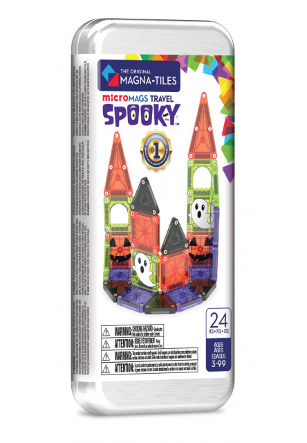 Magnetická stavebnica microMAGS Spooky Travel Set 24 dielov