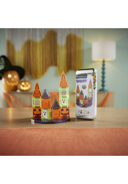 Magnetická stavebnica microMAGS Spooky Travel Set 24 dielov