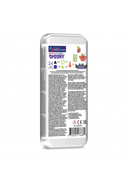 Magnetická stavebnica microMAGS Spooky Travel Set 24 dielov