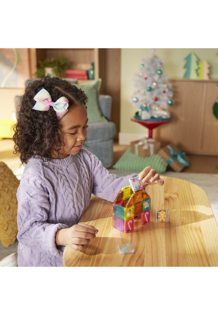 Magnetická stavebnica microMAGS Gingerbread House Travel Set 24 dielov