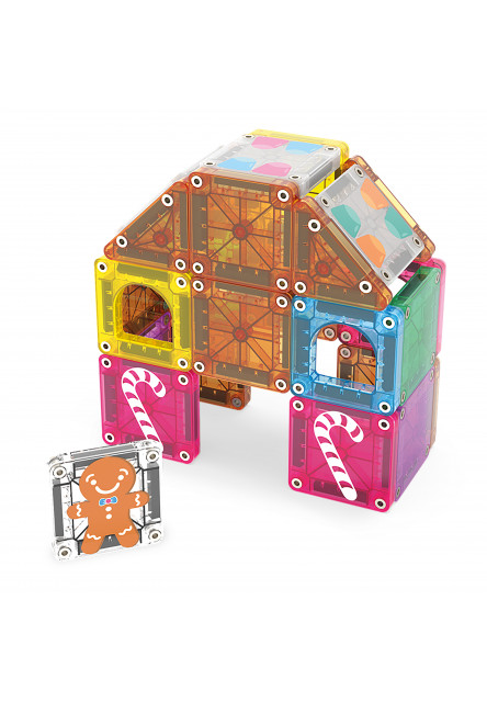Magnetická stavebnica microMAGS Gingerbread House Travel Set 24 dielov
