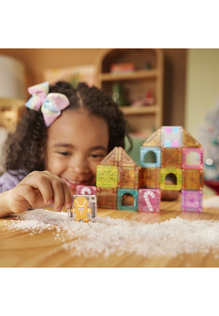 Magnetická stavebnica microMAGS Gingerbread House Travel Set 24 dielov