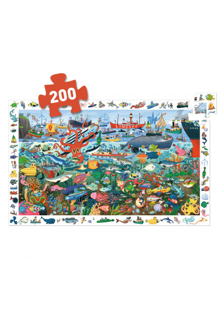 Objavovacie puzzle Tajomstvá mora 200 ks
