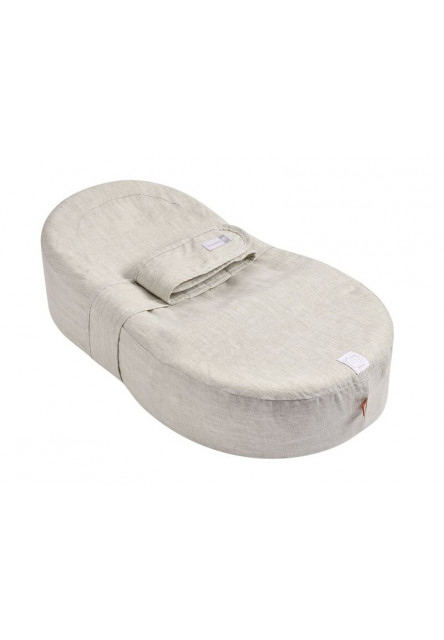 CocoonaBaby podložka + povlak Natural Linen