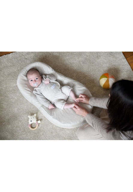 CocoonaBaby podložka + povlak Natural Linen