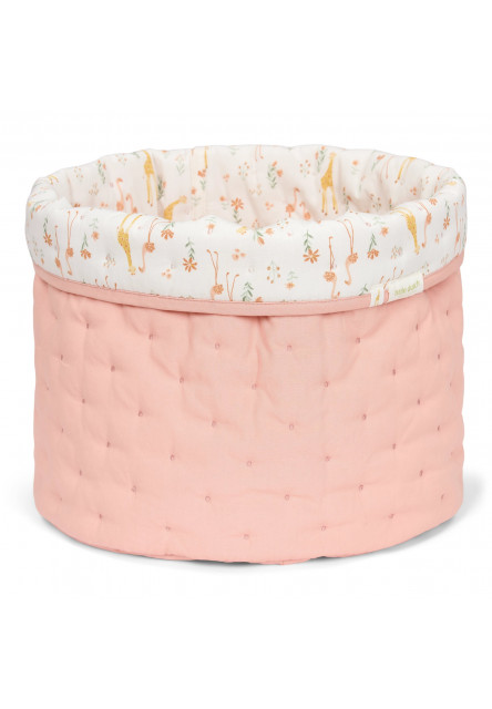 Košík textilný obojstranný veľký Pink Blooming Safari