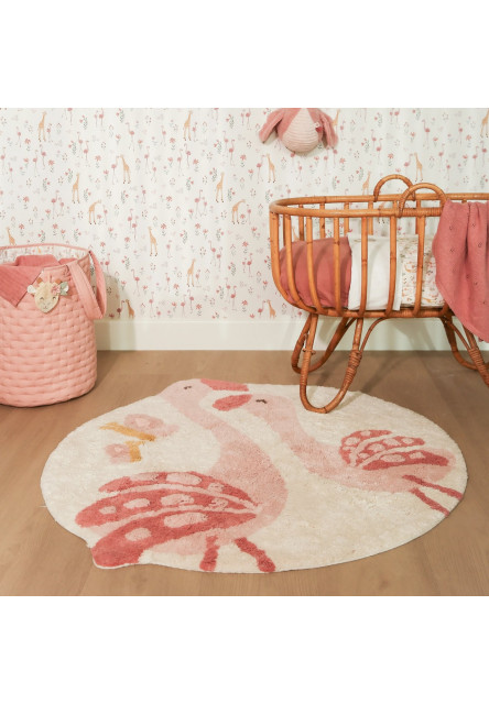 Košík textilný obojstranný extra veľký Pink Blooming Safari
