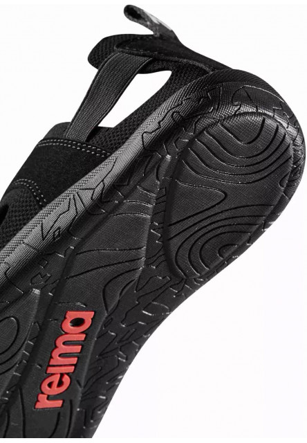 Detské barefoot sandále Reima Valoa - Black