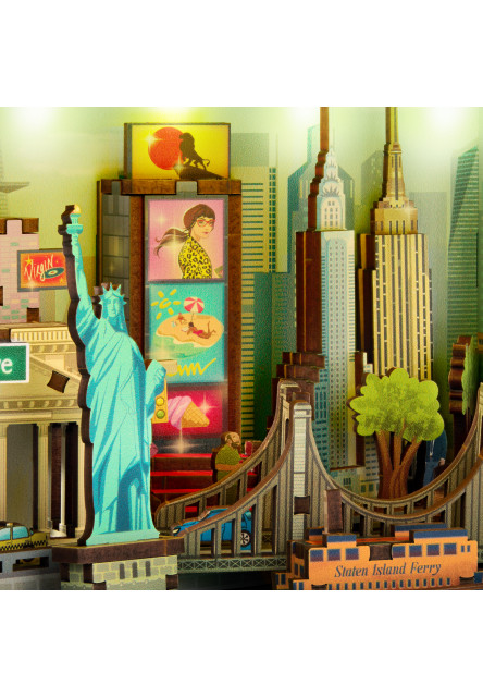 Stavebnica 3D s LED podsvietením New York