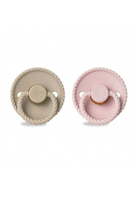 Dvojbalenie cumlíkov frigg mini mocha cappuccino/ rose latte, 6-18m, kaučuk