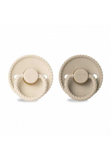 Dvojbalenie cumlíkov frigg mini mocha vanilla cream/ cappuccino, 6-18m, kaučuk