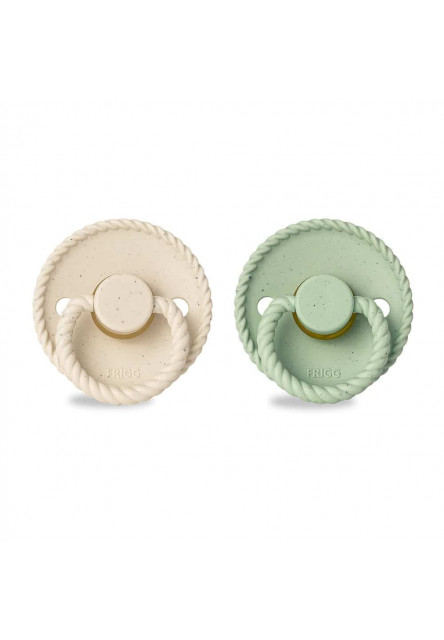 Dvojbalenie cumlíkov frigg mini mocha vanilla cream/ matcha latte, 0-6m, kaučuk