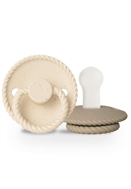 Dvojbalenie cumlíkov frigg mini mocha vanilla cream/ cappuccino, 6-18m, silikón