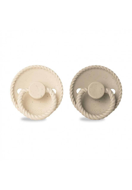 Dvojbalenie cumlíkov frigg mini mocha vanilla cream/ cappuccino, 6-18m, silikón