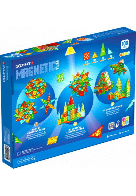Magnetic Tiles 100 dílků