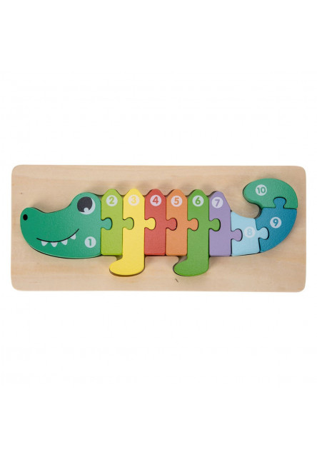 Free2Play Drevené puzzle Crocodile