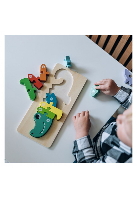 Free2Play Drevené puzzle Crocodile