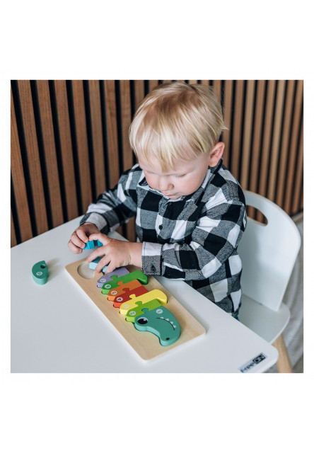 Free2Play Drevené puzzle Crocodile