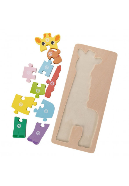 Free2Play Drevené puzzle Giraffe