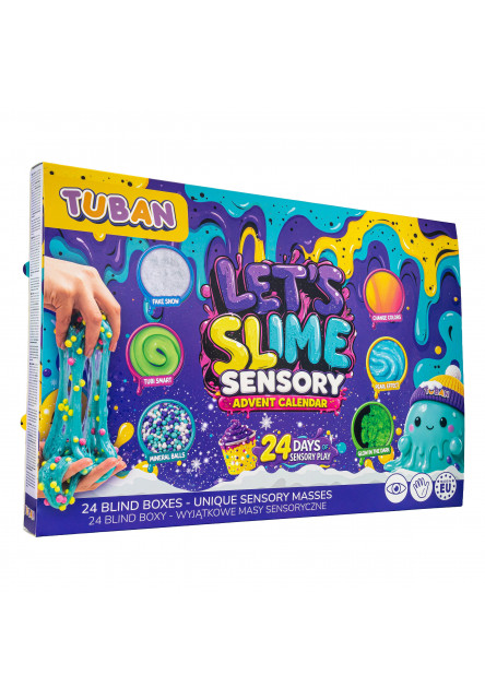 Senzorický adventný kalendár LET'S SLIME