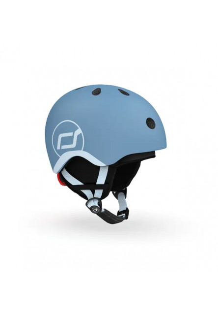 Zimná lyžiarska detská prilba scoot and ride - xxs - steel