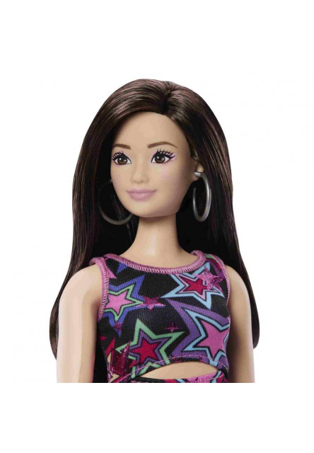 BRB FASHIONISTAS MODELKA V ŠATÁCH S FAREBNÝMI HVIEZDAMI