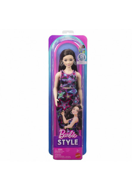 BRB FASHIONISTAS MODELKA V ŠATÁCH S FAREBNÝMI HVIEZDAMI
