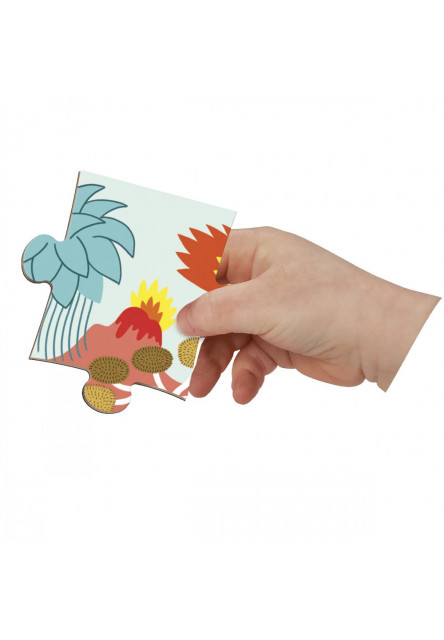 Magnetipuzzle Dinosaury 24 ks v tvare kufríka