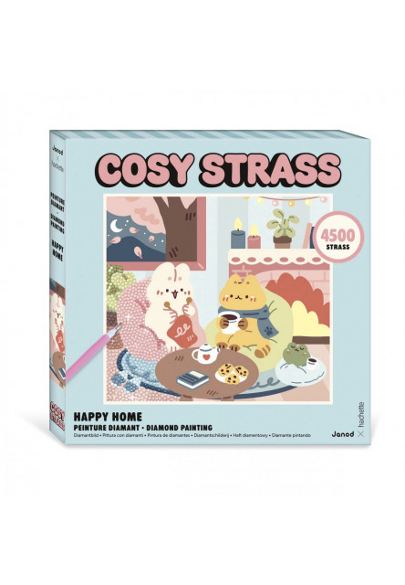 Cosy Kreatívna sada Diamantové maľovanie štrasové kamienky Sladký domov