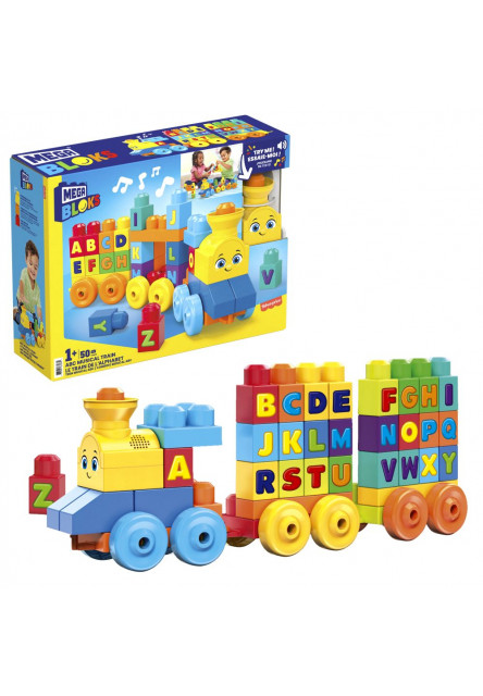 MEGA BLOKS HUDOBNÝ VLÁČIK S PÍSMENKAMI