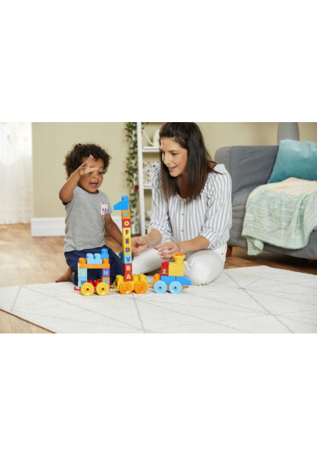 MEGA BLOKS HUDOBNÝ VLÁČIK S PÍSMENKAMI