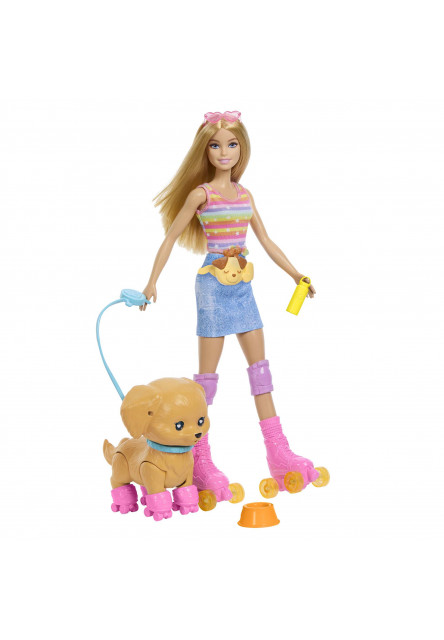 BRB BÁBIKA SO PSÍKOM NA KORČULIACH BLONDÍNKA