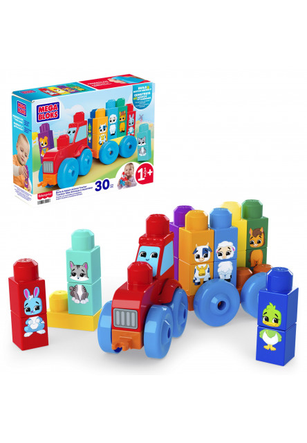 MEGA BLOKS TRAKTOR SO ZVIERATKAMI
